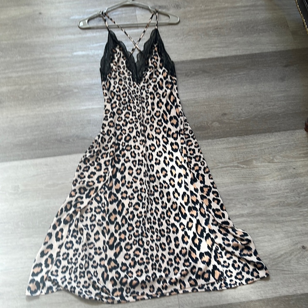 Victoria Secret Leopard Lace Night Gown